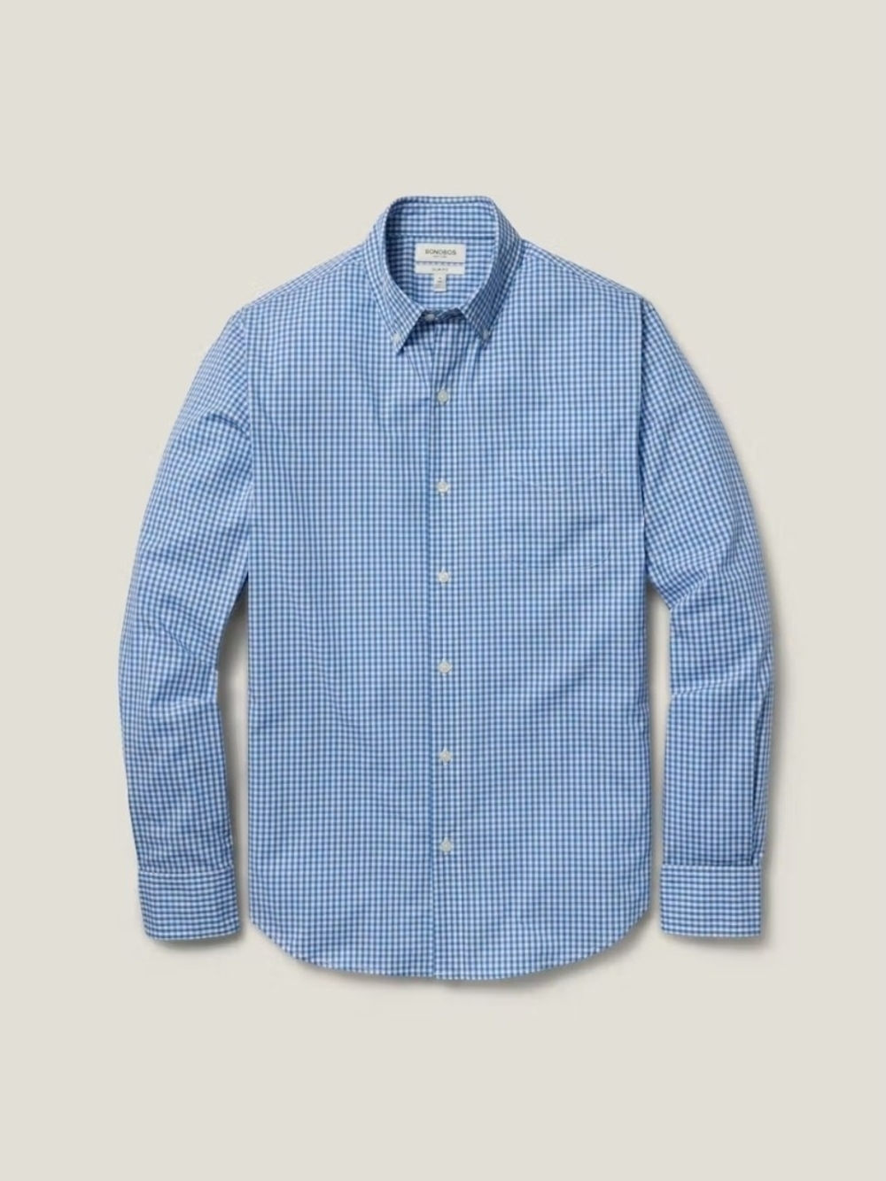 Bonobos Light Blue Gingham Dress Shirt